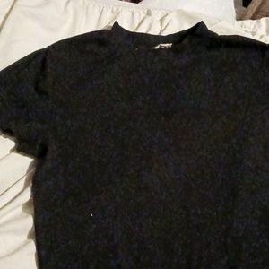 Black crew neck maxi dress